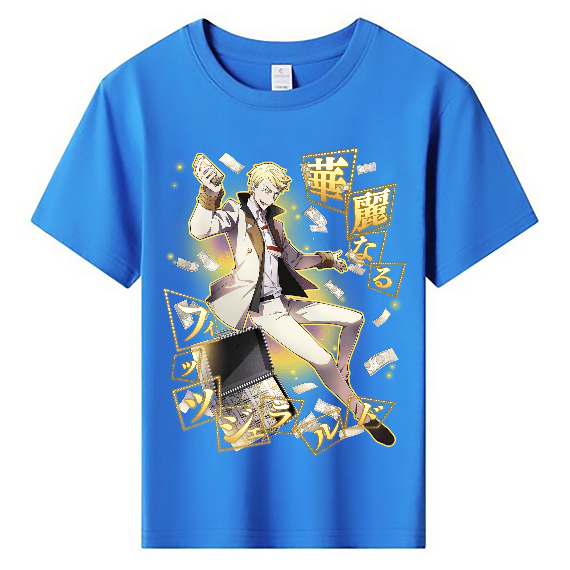 （画像用） 文豪ストレイドッグス Bungo Stray Dogs 綿100％キッズTシャツ（フロントプリント）